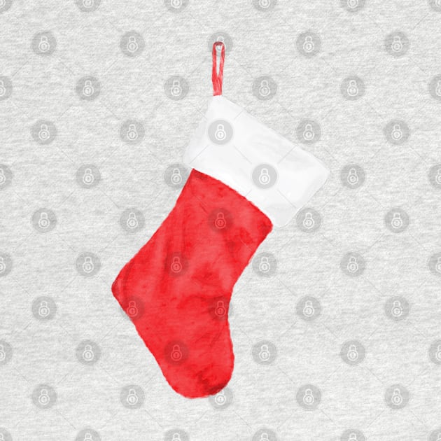 Red Christmas Stocking by HB Loves Crafts